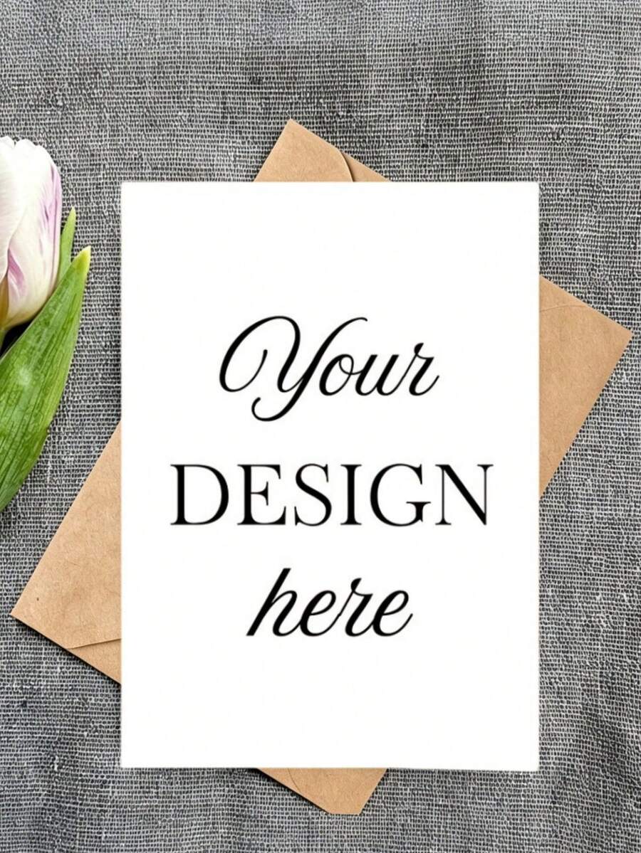 Personalized Wedding Thank You Cards, Customizable Name And Date, Elegant Green Leaf Design, Suitable For Gift Packaging - Multicolor - View 1