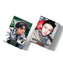 COR TIS GREENGREEN Conjunto de 127 Adesivos de Cartão Pequeno, Cartões Lomo de Foto Casual ao Ar Livre Juvenil do Novo Grupo de Meninos HYBE, Caixa de Presente para Fãs do Grupo de Meninos, Cartão de Foto Solo de SEONGHYEON + 72 Adesivos de Membros, Materiais DIY para Planejador de Fandom do Grupo de Meninos HYBE - Multicolorido - Visão 12