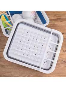 Foldable Dish Drainer Rack New Kitchen Chopstick Storage Rack Multifunctional Sink Draining Rack Drying Rack - Multicolor - View 4