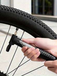 TOSUOD Single Portable Bicycle Mini Air Pump, Small Inflation Cylinder, Universal For Road And Mountain Bikes, Lightweight Compact Easy Storage, Outdoor Cycling Commuting Emergency Tire Repair Inflation Tool Accessory, Perfect For Mountain Bikes, Road Bikes, Basketball And Soccer! - Multicolor - View 1