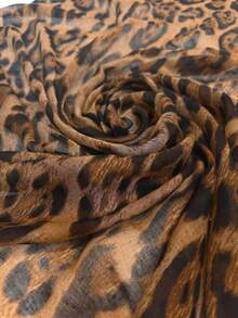 Bohemian Style Fashion Leopard Print Women's Headscarf, Soft Breathable Versatile Street Scarf, Suitable For Daily Wear - Multicolor - View 5