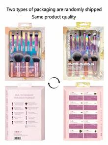 Real Techniques 11 Piece Travel Fantasy Mini Brush Set, Travel Size Makeup Brushes For Foundation Eyeshadow, Powder, Blush, Contour, & Concealer, Makeup Bag Included, Gift Set - Purple - View 9
