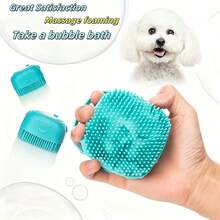 Pet Shampoo Brush, Pet Bath Brush, Dog Massage Brush, Gentle Pet Brush, Cat Grooming Brush, Suitable For Dogs And Cats. Includes Built-In Shampoo, Dual-Function Massage Comb And Cleaning Tool. Made Of Durable Silicone And Harmless Materials. - Multicolor - View 8