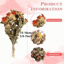 人造花 DIY 套組，10~12 英吋，精選仿真薰衣草/尤加利/小麥，適用於居家辦公室婚禮裝飾，低維護波西米亞鄉村風家居裝飾，婚禮中心花藝布置 - Mix-09 - 查看 6