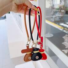 1pc Women's Luxury Rhinestone Lucky Bag Leather Short Phone Case With Wrist Strap And Handbag Chain, Anti-Loss Durable Lanyard For Travel - Multicolor - View 3
