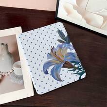 1件油畫百合印花平板保護殼，相容 iPad Air 6/5/4 & 10 (10.9 吋) - 相容 iPad Pro 2024、Air M3/A16 2025，相容 Galaxy Tab S9 FE/S8 Plus/S7/S10，相容 OPPO Pad，相容 MatePad，相容 Vivo Pad，相容 Honor Pad，相容 Pad - 彩色 - 查看 8