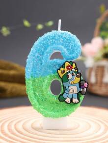 精緻數位蠟燭，派對小禮物，生日紀念數位蠟燭，派對裝飾與佈置，貼紙，桌面，文具，遊戲 - 卡通 - 查看 8