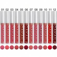 CAKAILA 12 Colors Matte Liquid Lipstick Set, Velvet Non-Drying Lip Gloss, Waterproof Long Lasting Non Transfer Lip Tint, Nude Red Pigmented Lip Makeup Cosmetic Kit For Daily Party Women Girls - Multicolor - View 4