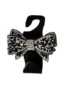 Rhinestone Bow Car Seat Hook, Multifunctional Hidden Car Hook, Cute Sparkling Back Seat Storage Hook, Car Interior Organizer Decoration, Universal Fit, No Damage To Seats, Essential For Hanging Bags And Milk Tea - A - View 11