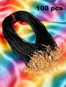 10/50/100pcs Multi-Color Multi-Layer Cord Necklace, Retro Punk Jewelry Necklace - Necklace Cord - View 66