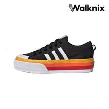 Adidas Originals Nizza Platform Comfortable Non-Slip Durable Low-Top Skate Shoes Black Sneakers Men JQ9147 - 彩色 - 查看 1