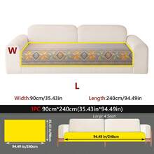 1 buah Sarung Sofa Jacquard Boho, Anti Hewan Peliharaan, Anti Gores, Ramah Kulit, Dapat Dicuci - MultiWarna - View 17