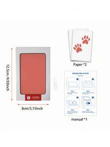 Pet Paw Print Set, Includes 1 Ink Pad And 2 Print Cards, Halloween, Thanksgiving And Christmas Gift, Record Pet Growth, Cherish Lifelong Memories - Multicolor - View 11