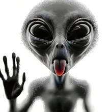 6 Inch Alien Sticker - Glossy Self-Adhesive Paper, Asymmetrical Shape, Suitable For Car, Laptop, Window, Wall - One-Time Decorative Sticker, Cute Sticker, Party Decoration, Matte Design - Multicolor - View 1