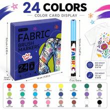 12/24 Warna Spidol Lukis Kain, Tahan Air & Tahan Pudar, Spidol Seni Tekstil untuk DIY Kaos, Mewarnai Sepatu, Kerajinan Tangan, Perlengkapan Sekolah - Pena lukis kain - View 27
