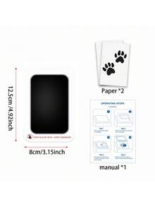 Pet Paw Print Set, Includes 1 Ink Pad And 2 Print Cards, Halloween, Thanksgiving And Christmas Gift, Record Pet Growth, Cherish Lifelong Memories - Multicolor - View 9