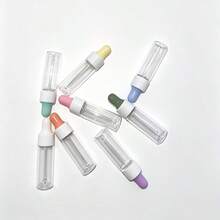 3/5pcs 0.17oz Clear Glass Dropper Bottles - Refillable Travel Size Bottles, Suitable For Essential Oils, Portable Empty Glass Tubes, Suitable For Skincare And DIY, Hand Washable Glass Bottles (Random Color) - View 6