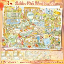 Extra Large DIY Scene Stickers, 34*25cm/13.3*10inch Adult Landscape Stickers, House Stickers, Scrapbook Stickers, 3D Miniature House Scene Stickers, DIY Scrapbook Stickers, Landscape Stickers, Scenery Stickers, Manual Stickers, Reusable, Multiple Sizes Available - A - View 14