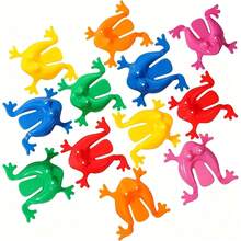 Juguete de Rana Saltarina, Múltiples Colores Disponibles, Presionar con el Dedo para Jugar, Divertido Juguete de Rana Rebotadora, Regalo de Fiesta Novedoso - Multicolor - Ver 8