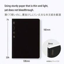 STALOGY ノート B6 方眼 365デイズノート ブラック S4104 - ブルー + 方眼(1/2イヤーノート) - チェックする 4