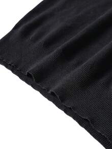 ZYNTH BALENO Men's Fashionable Turn-Down Collar Long Sleeve Sweater, Suitable For Fitness, Running, Hiking, Black - Black - View 6