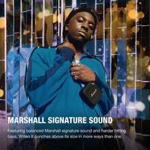 Marshall Willen II 便携式蓝牙音箱,无线户外迷你扬声器,17 小时以上播放时间,IP67 防水防尘,快速充电,内置麦克风,深沉低音,Hi-Fi 音质,适合旅行、海滩派对 - 查看 3