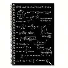 Cuaderno Espiral de Matemáticas Humorístico] 1 Cuaderno Espiral de Matemáticas Humorístico - Papel Desprendible, Chistes de Ciencia Divertidos y Diseños de Ecuaciones - Regalo Perfecto para Amantes de las Matemáticas, Maestros, Estudiantes, Médicos, Enfermeras, Colegas, Planificación Diaria, Diseño Único - Un libro (50 páginas, 100 páginas) - Ver 15