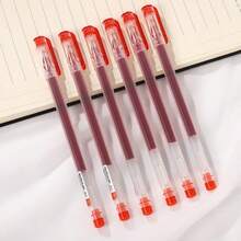 10 buah Pulpen Gel Tinta Cepat Kering Ujung Halus 0,38mm, Pegangan Ergonomis, Cocok untuk Ujian dan Menulis di Kantor - A - View 12