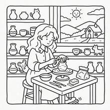Soft Life2: Livro de Colorir da Série Vida de Meninas Fofas, 24 Páginas de Rabiscos Divertidos, Adequado para Relaxamento, Aniversário de Meninas, Aniversário, Reunião de Melhores Amigas, Volta às Aulas, Halloween, Presentes de Natal, 7,9x7,9 Polegadas, com Bloco de Papel - vida suave2 - Visão 2