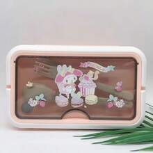1 buah Kotak Makan Siang DIY Sanrio Hello Kitty dan Kuromi dengan Sekat, Kotak Makan Siang Dua Lapis untuk Pelajar, Kotak Makan Siang Kantor, Kotak Makan Siang Berinsulasi Isi Air, Kotak Makan Siang Portabel Kapasitas Besar, Mudah Dibawa, Kotak Makan Siang dengan Sekat, Perlengkapan Sekolah untuk Pelajar, Kotak Bento, Kotak Makan Siang, Hadiah Ulang Tahun - MultiWarna - View 18