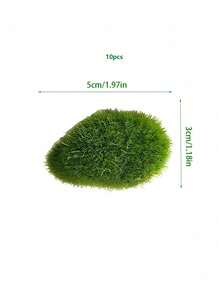 Artificial Moss Green Grass Miniature Model, Mini DIY Fairy Garden Aquarium Outdoor Decoration Micro Ornaments (20pcs/10pcs/5pcs) - One Size Fits All - View 13