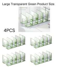 4-Tier Transparent Acrylic Children's Shoe Rack, Stackable Toddler Shoe Storage Rack, Desktop File Organizer, Suitable For Storing Small Shoes, Daycare, Children's Room, Entryway, Toddler Shoe Storage Rack, Entryway, Bedroom - Multicolor - View 10