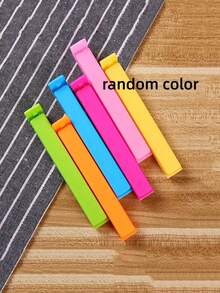 5/10/20pcs Portable New Kitchen Food Snack Sealing Clips Plastic Tools Kitchen Accessories Wholesale, Random Color - Multicolor - View 9