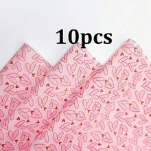 10/20/25/50 Hojas de Papel de Seda con Patrón de Corazón Rosa, Adecuado para Manualidades DIY, Regalos de Fiesta, Envoltura de Ramos, Empaque de Ropa y Decoración de Regalos de Cumpleaños - Estilo 1 - Ver 9