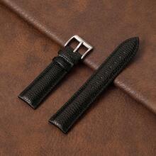 Lychee Grain PU Leather Replacement Wristwatch Band 18mm 20mm 22mm Soft Business Watch Strap Women Men Watchband - Mouldless - View 12
