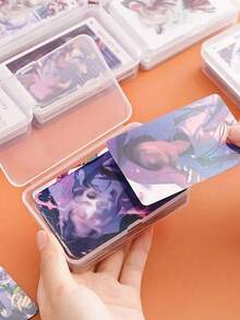 1/2/3pcs Transparent Storage Boxes With Lids - Multi-Functional Plastic Containers, Suitable For Cards, Jewelry, DIY Nail Art, Hardware Parts, Stackable Mini Storage Boxes, Suitable For Desk Drawers, Home Office Supplies, Multi-Purpose Storage Boxes - View 3