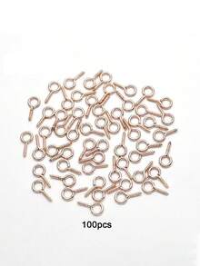 Multicolor Enamel Metal Eye Screw Hooks, DIY Hardware Accessories For Keychain, Pendant, Bracelet, Necklace Handmade Jewelry Craft Supplies - Colored Eye Studs - View 7
