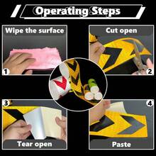 5cm*3 Meters High Visibility Reflective Tape Reflective Indicator Sign Sticker Suitable For Various Scenarios - Multicolor - View 2