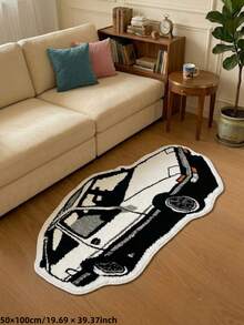 1 pieza, Nueva llegada 2026, Alfombra de tira larga asimétrica de coche deportivo clásico japonés, Perfecta para dormitorio, decoración de sala de estar, alfombra decorativa, decoración de dormitorio, alfombra pequeña, alfombra, decoración del hogar, alfombra de sala de estar, alfombra pequeña de sala de estar, alfombra de dormitorio, decoración del hogar de sala de estar, alfombra de exterior, alfombra lavable - Multicolor - Ver 7