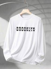 SU ER 3pcs/Set Men's Printed Long Sleeve T-Shirts - Multicolor - View 4