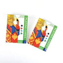 1 mazo de cartas de juego con patrón divertido de rey, juego de póker casual, accesorios interactivos para actividades de fiesta para reuniones de amigos y suministros para fiestas de cumpleaños - Ver 3