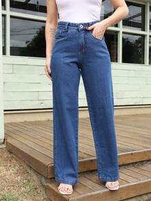Women Jeans - Azul - Ver 2
