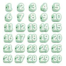 10/30/50 PCS Colorful Number Pencil Toppers Silicone Pencil Caps 1-30 Side Entry Pencil Labels For Students Teachers Classroom Organization - Multicolor - View 4