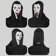 Halloween Cosplay Screaming Horror Props Mask, Breathable Skeleton Mask Horror Party Halloween Role-Playing Props - View 4