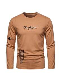 SU ER 3pcs/Pack Men's Printed Long Sleeve T-Shirts - Multicolor - View 4