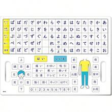 言語障害 介護用50音 介護用 a3 サイズ(42×30cm) ラミネート加工 コミュニケーションシート あいうえお表 ひらがな (折りたたみ式) - スケルトン,アクリル - チェックする 2