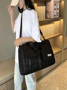 男士旅行包，輕量化行李箱，方便商務出差，大容量附鞋子收納隔層，運動風手提包 - 彩色 - 查看 9