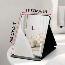 Portable Foldable Makeup Mirror | Compact & Portable | Suitable For Men And Women Students | Fashionable Desktop Tool Essential For Girls To Touch Up Makeup Anytime | High-Definition Glass Mirror Surface | Suitable For Dorms, Business Trips, Travel Essentials | Premium & Practical Makeup Mirror, Perfect Gift For Women | Personalized Mirror Essential For Bathroom Decor And Bedroom Decoration - 1PC - View 14