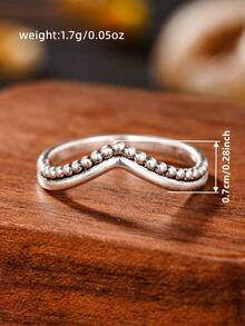 1pc Vintage Ring, Suitable For Women To Wear, Suitable For Wedding, Engagement, Anniversary Party, Valentine's Day Gift - 1# - View 9