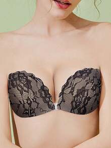 1/2/3pcs Invisible Silicone Push-Up Bra With Straps | Reusable, Strapless, Backless Bra, Suitable For Wedding Dress And Swimwear - Multicolor - View 31